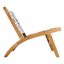 Tracey Boyd Maya Black & White Armless Patio Chair