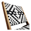 Tracey Boyd Maya Black & White Armless Patio Chair