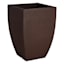 Japi All-Weather Brown Square Modern Outdoor Planter, Medium