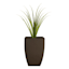 Japi All-Weather Brown Square Modern Outdoor Planter, Medium
