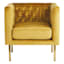 Crosby St Bendell Velvet Tufted Accent Chair, Yellow
