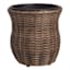 Providence Tulip Shaped Woven Outdoor Planter, Medium