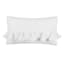 Found & Fable White Velvet Woven Pillow with Tassels, 14x24