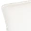 Found & Fable Solid White Woven Throw Pillow with Fringe, 24"