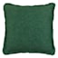 Found & Fable Dark Green Solid Woven Fringe Outdoor Throw Pillow, 18"