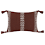 Tracey Boyd Brown Woven Throw Pillow with Tassels, 14x20