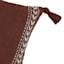 Tracey Boyd Brown Woven Throw Pillow with Tassels, 14x20