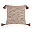 Tracey Boyd Brown Woven Diamond Throw Pillow, 18"