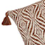 Tracey Boyd Brown Woven Diamond Throw Pillow, 18"