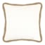 Tracey Boyd White Textured Throw Pillow, 18"