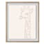 Tracey Boyd Glass Framed Giraffe Sketch Print Wall Art, 16x20