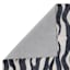 (B877) Found & Fable Dove Grey & Black Tiger Patterned Washable Runner, 2x8