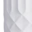 Tall White Cylindrical Diamond Ribbed Shadow Outdoor Planter, Small