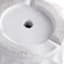 Tall White Cylindrical Diamond Ribbed Shadow Outdoor Planter, Small