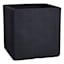 Japi Black Lead Flat Cube Outdoor Planter, 18"