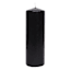 Black Unscented Overdip Pillar Candle, 3x8