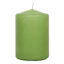 Green Unscented Overdip Pillar Candle, 3x4