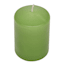 Green Unscented Overdip Pillar Candle, 3x4