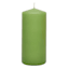 Green Unscented Overdip Pillar Candle, 3x6