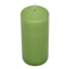 Green Unscented Overdip Pillar Candle, 3x6