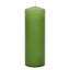 Green Unscented Overdip Pillar Candle, 3x8