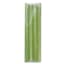4-Pack Green Unscented Overdip Taper Candles, 10"