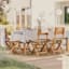 (E457) Ruby Natural Flatweave Outdoor Area Rug, 5x7