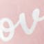 Tiny Dreamers Love Script Throw Pillow, 12x16