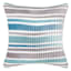 Aqua Sleek Striped Throw Pillow, 18"