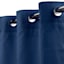 Navy Hookless Waffle Solid Shower Curtain, 74"