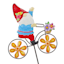Red Gnome Bike Yard Stake, 32"