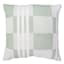 Honeybloom Green Woven Check Throw Pillow, 18"