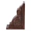 Found & Fable Wood Scroll Bookend, 6.9"