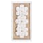 Honeybloom Glass Framed White Magnolias Shadow Box, 13x25