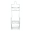Silver Metal Shower Caddy, 26"