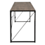 Dakota Black & Brown Industrial Modern Office Desk