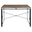 Dakota Black & Brown Industrial Modern Office Desk