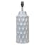 Blue & White Reactive Glaze Ceramic Medium Table Lamp Base, 20"