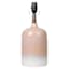 Tracey Boyd Pink Reactive Glaze Ceramic Small Lamp Base, 15"