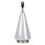 Crosby St. Pearlized Cone Glass Medium Table Lamp Base, 18.3"