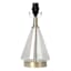 Crosby St. Clear Glass Cone Small Lamp Base, 13.5"