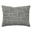 Laila Ali Grey Abstract Beaded Throw Pillow, 12x16