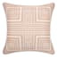 Laila Ali Blush Pink Maze Design Throw Pillow, 18"