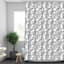 13-Piece Black Bethany Print Shower Curtain Set, 70x72