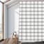 13-Piece Black Stripe Print Shower Curtain Set, 70x72