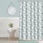 13-Piece Zen Green Leaves Shower Curtain Set, 72"