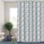13-Piece Blue Pebble Print Shower Curtain Set, 72"