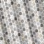 13-Piece Grey Pebble Print Shower Curtain Set, 72"