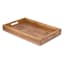 Honeybloom Leaf Etched Wooden Rectangle Tray