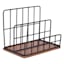 Crosby St. Matte Black Wire Wooden Letter Sorter